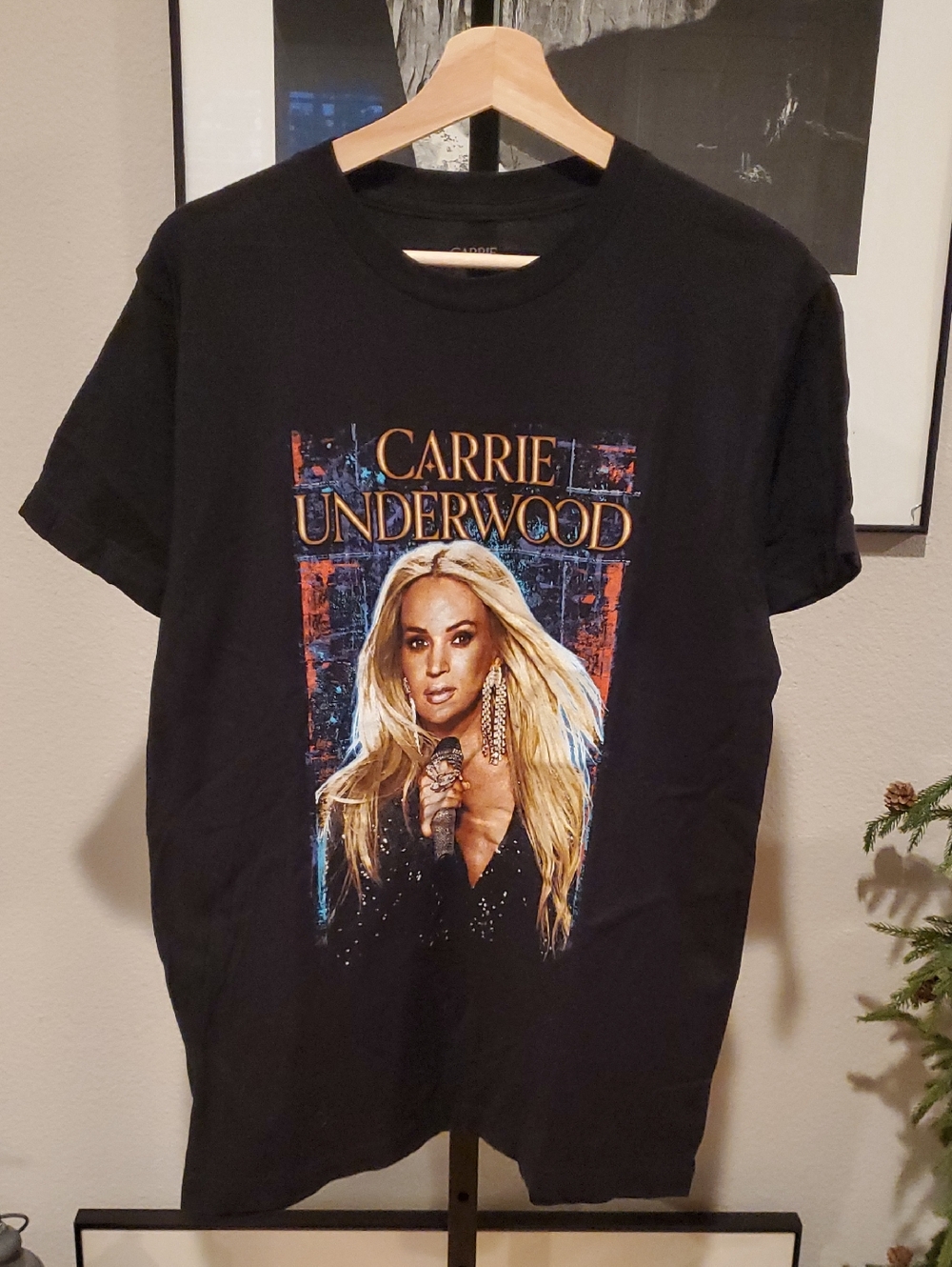 #46 Carrie Underwood Black Graphic Tee